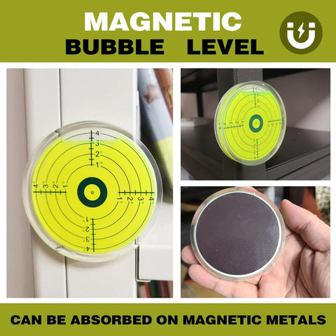 3.15 Inch Magnetic Bullseye Bubble Level Featuring Rock Solid Rear Magnet For RV And Heavy Machinery Workshop Must Have Tool Delivers Dead On Accuracy In Seconds Effortless Reading And Built Tough For Daily Grind