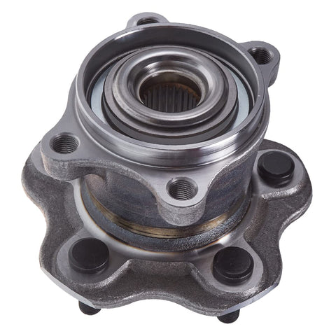 Close-up of Beefy Two Pack Rear Wheel Hub and Bearing Assembly For AWD Nissan Juke 2011-2017, Rogue, side view