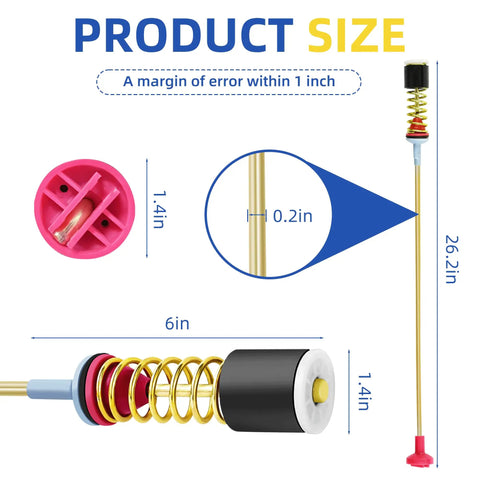Washer Suspension Rods Replacement DC97-16350T For Samsung Washers, Easy Install Dampers To Cut Noise, Stop Drum Vibration, Maintain Balance, Durable Parts For WA54R7200AW US, WA54R7600AV US, WA45T3200AW And More; 26.2in