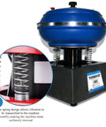 Dope Tumbler Polishing Machine For Jewelry And Gems, Bench Top Vibratory Polisher Grinder 120W Mini 12L, side view with springs