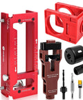 Door Hinge Template Kit For Router Aluminum Alloy Mortise Jig Fits Door Hinges From 2.5 To 5 Inches One Quarter Inch Radius