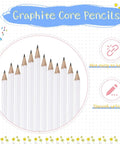 24 Pack Mini White Golf Pencils With Erasers, Short Hexagon Wooden 2B Graphite Pencils For Golf Events, Bridal Showers