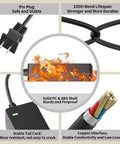 Onyx Studio Charger Replacement For Harman Kardon Wireless Bluetooth Speaker 19V AC Power Cord 10 Ft Long Works With Onyx Studio 1 2 3 4 5 6 7 8 No Fuss Plug In, black 10 ft cord with pin plug and copper interface