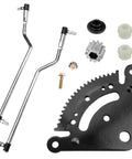 John Deere Steering Sector Drag Link Kit For Lawn Tractors Durable Replacement For LA100 Through LA175 X130R X165 And D Series Easy Install Keeps Steering Precise And Responsive In Rough Conditions. steering parts kit with metal links, gear, bushings