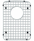 Diamond Stainless Steel Sink Grid For 60/40 Low Divide Sinks Small Bowl, 10.88in L By 15.38in W, Heavy Duty Kitchen Grid
