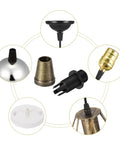 20Pcs Bronze Metal Cable Glands With One Eighth IP Thread For Lamp Wiring, 6.5mm wire diameter, strain relief connectors