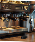 Heat Resistant Rubber Steam Wand Guard Sleeve For Coffee Machines With Burn Protection And Insulation To Prevent Burns Compatible With Various Espresso Machines Easy Install Upgrade For Safer Barista Sessions shown on a counter.