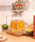 One Touch Glass Teapot 27 Oz 800 Ml Glass Tea Kettle With Stainless Steel Filter Lid Stovetop Safe Loose Leaf Tea Maker With Anti Drip Spout