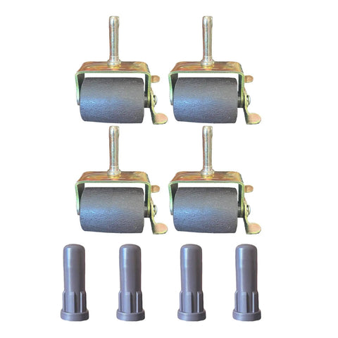 Beefed Up Heavy Duty Steel Bed Frame Casters With Locking Wheels Set Of 6 Replacement Rolling Bed Frame Wheels With Socket Sleeve Inserts