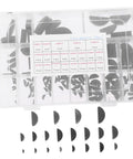Carbon Steel Woodruff Key Assortment Kit Semicircle Keys For Keyways Durable And Versatile For Mechanics And DIYers Great For Pros And Weekend Warriors In The Shop in a plastic case with row of keys displayed separately below.