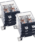 Heavy Duty 12V DC Relay Pack of 2 With 8 Pin Coil, 30A DPDT, 2NO and 2NC Contacts, Flame Retardant Housing