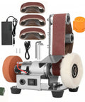 Robust Mini Belt Sander And Electric Grinder With 7 Adjustable Speeds Heavy Duty Bench Grinder for knife sharpening and DIY gear.