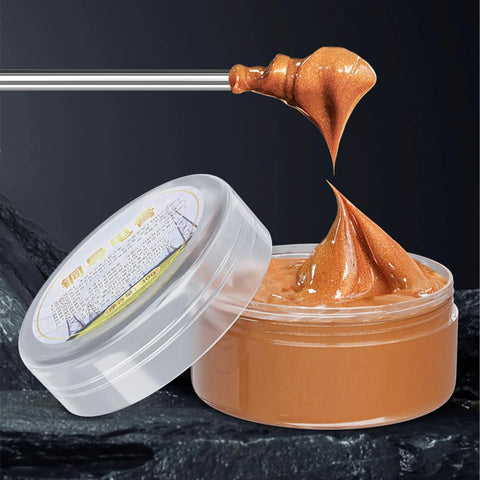 Copper Conductive Grease For Electrical Contacts And Automotive Systems With Extreme Temperature Resistance in an open jar