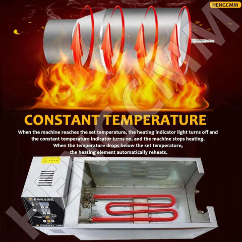 Constant temperature feature of Electric Drum Coffee Roaster For Home And Small Business With Large Capacity Roasts Beans.
