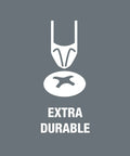 Durability symbol for Kraftform Kompakt Micro 11 Universal Precision Screwdriver Set with Extra Durable labeling.