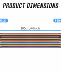 40 Colorful Female To Female Jumper Wires Kit With 100 Cm Flat Ribbon Cables DuPont Wires showcasing product dimensions and connectors