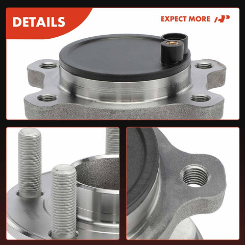 Close-up of Two Pack Rear Wheel Bearing And Hub Assembly For Ford Transit Connect 2019 2020 2021 2022 2023, 5-lug, detailed view.