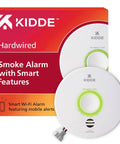 Smart Smoke Detector With WiFi And Alexa Compatibility, Google Home Ready, Hardwired With Battery Backup, Voice Alerts And App Notifications