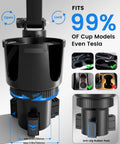 MagSafe Car Charger Cup Holder Mount For iPhone 17 Pro Max And iPhone 16 15 14 13 Series, 15W Wireless Fast Charging With Magnetic Alignment