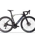 Di2 Full Carbon Road Bike With Ultra Light Frame And 24 Speed Shimano R9270 Groupset Hydraulic Disc Brakes 50cm Black side view
