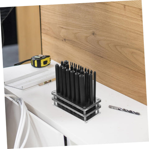 Pro Grade Cylindrical Punch Transfer Punch Tools Set With Base Design for Mechanical Repair on white table