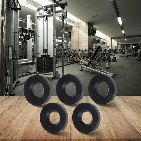 Five Rubber Pads For Shock Absorption And Vibration Control For Gym Equipment And Home Furniture Heavy Duty No Vibe Cushions