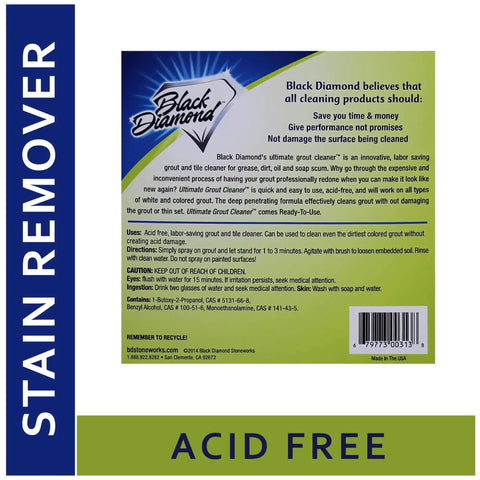 Ultimate Grout Cleaner For Tile Floors That Powers Through Grease, Dirt, And Soap Scum With An Acid Free Deep Clean, product label
