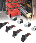 Pro Grade 3 Inch Heavy Duty Retractable Casters Roll Like Butter With 1100 Lb Load Capacity And No Sweat Height Adjustment for workbench versatility.