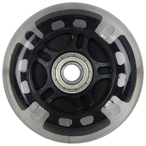 Inline Wheels 76mm 82A Light Up Skate Wheels 2 Pack With ABEC 9 Bearings No Batteries Needed Powered By Centrifugal Force