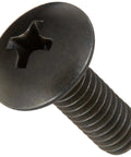 Steel Truss Head Machine Screw With Black Oxide Finish, Meets ASME B18.6.3, Phillips Drive, Thread Size Eight By Thirty Two, Half Inch Long, Fully Threaded, Imported Pack Of One Hundred