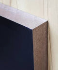 Close-up of edge of 24 By 40 Inch Black Slatwall Panel for Retail and Garage Setup Ultra Flexible Store Display Wall