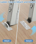 Heavy Duty Marine Dock Ladder Hardware Kit For Boats And Pontoons Slick 2 Pack Mounting Kit shows easy attach and detach mechanism.