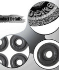 Detailed view of Eight Piece Cast Iron Weight Plates For Barbells 9.5 Cm Diameter 26 Mm Center Hole 8 Plate Set