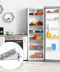 Stainless Steel Freezer Door Hinges Replacement Center Column Hinge Left Shaft 1.46 Inch Distance For Fridge Easy Install 2 Pack Includes Screws And Bushings