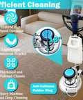 Heavy Duty Floor Polisher And Buffer For Commercial Use With 18 Inch Cleaning Head Three Brush Heads 175 RPM 3 Gallon Tank Ideal For Carpet Wood Epoxy And More Deep Cleaning And Polishing.
