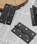 24 Pack 2.5 Inch Black Door Hinges Ball Bearing Butt Hinges For Cabinets Windows And Outdoor Use With Mounting Screws