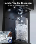 Countertop Nugget Ice Maker With High Output 33 Lbs Per Day Automatic Ice Dispenser Self Cleaning Portable Ice Machine dispensing ice