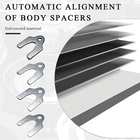 Pro-Grade Universal Car Alignment Shim Kit With 144 Pieces Across Four Sizes Zinc Plated Shims and Storage Box