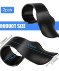 Game Changing Motorcycle Throttle Assist For 7/8 Inch Handlebars With Cruise Control Aid, black plastic size details.