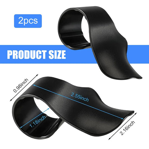 Game Changing Motorcycle Throttle Assist For 7/8 Inch Handlebars With Cruise Control Aid, black plastic size details.