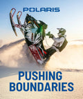 Hella Tough Flangette With Clinch Nuts Assembly Replacement For UTV And ATV Powersports Parts 1021239, snowmobile performing a wheelie in snow.