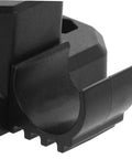 Heavy Duty 4 Pack Furniture Leg Mount Brackets Corner Connector Hardware For Table Chair Camping Stool Repair showing black plastic detail.