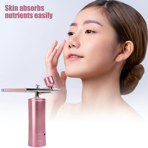 Deep Hydration Oxygen Facial Machine Handheld High Pressure Mist Sprayer for Skin Rejuvenation, Deep Clean, and Moisturizing.