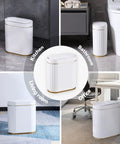 Hands Free Sensor Trash Can With Lid 2 Gallon Automatic Motion Activated Garbage Bin Waterproof IPX5 for Bathroom