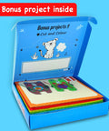 All In One Arts And Crafts Kit For Kids Aged 4 To 8, 21 Kid Friendly Projects Like Felt Masks, 3D Puzzles, Paper Airplanes, Gem Art, Scratch Art And More, Pre Cut Materials And Simple Hands On Step By Step Guides, bonus project box
