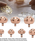 Rose Gold Watch Crown Replacement Kit Long Lightweight Portable Repair Tools Set 7 Pieces Alloy Diversified Sizes
