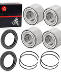 Heavy Duty Front And Rear Wheel Bearing Set 30x60x37mm With Circlip For Maverick Commander Outlander Renegade Four Pack