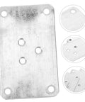 Solid As A Rock Heavy Duty Iron Furniture Leg Conversion Brackets For Couches And Tables mounting plate with screw holes.