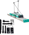 Heavy Duty Ladder Ceiling Storage Hoist With Adjustable Straps Overhead Pulley Rack For Garage And Home Hi Lift Organizer Pro