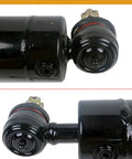Close-up of Beefed Up Power Steering Cylinder AM147174 For John Deere 415 Before 050109 425A Before 051999 AM118796 end fittings.